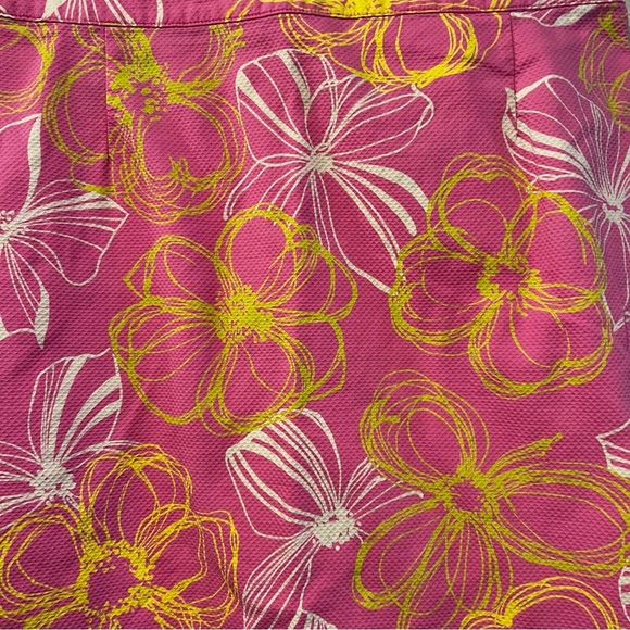 Tori Richard Honolulu Jacquard Floral Pink mini skirt size 2 - Picture 2 of 8